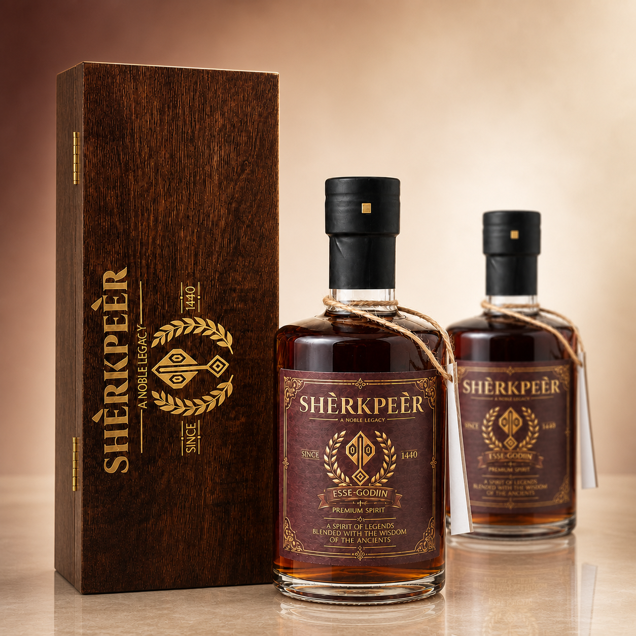 Sherkpeer bottle and presentation collection